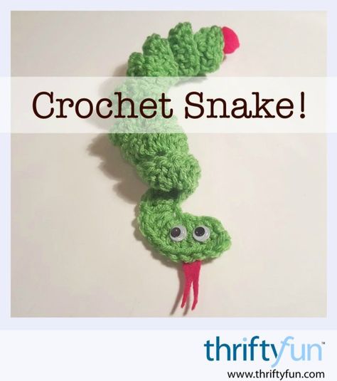 This is a guide about making a crochet snake. Making a quick crochet for your child or as a gift is a fun, easy crochet project. Crochet Snake, Snake Crafts, Hairpin Lace Crochet, Crochet Dreams, Jesse Tree, Bazaar Ideas, Christmas Child, Operation Christmas, Easy Crochet Projects