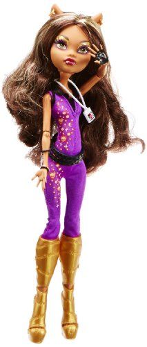 Amazon.com: Monster High Music Festival Doll Clawdeen Wolf: Toys & Games Purple Jumpsuit, Clawdeen Wolf, Custom Monster High Dolls, Monster High Characters, Sleeveless Suit, Music Fest, Monster High Doll, Monster High Dolls, Hippie Outfits