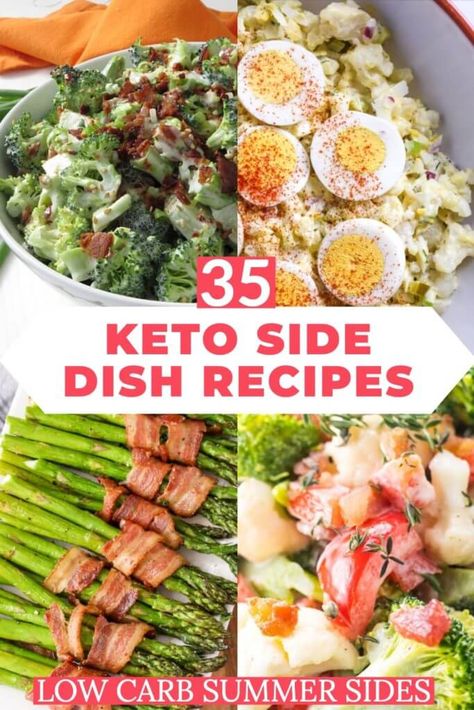 Keto Summer Side Dishes! 35 Easy Low Carb Keto Side Dish Recipes – Word To Your Mother Blog Keto Taco Side Dish, Keto Lunch Sides, Summer Side Dishes Recipes, Keto Side Dish, Carb Side Dishes, Low Carb Side, Keto Sides, Keto Side, Low Carb Side Dishes