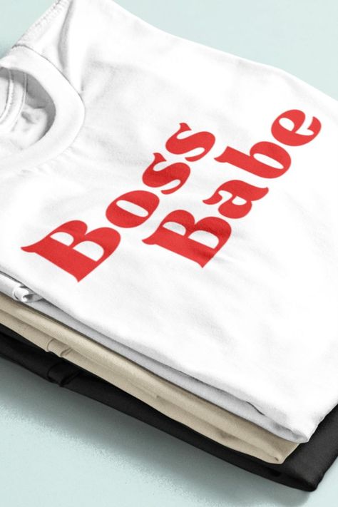 BOSS BABE 💖 Perfect Shirt for everyone hustling and living their financially free dream. Money Mindset at its best! Surprise your CEO, small business owner and entrepreneur friends with this bold shirt! every Boss babe, she e o, mompreneur or small business owner will love this! Dream Money, Business Owner Gifts, Babe T Shirt, Financially Free, Shirt Business, Feminist Shirt, Money Mindset, Small Business Owner, Boss Babe