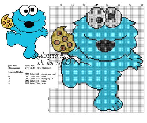 Baby Cookie Monster with cookie from The Muppets free cross stitch pattern Cross Stitch Patterns Free Disney, Baby Cookie Monster, Baby Cookie, Free Cross Stitch Patterns, Disney Cross Stitch Patterns, The Muppets, Animal Cross Stitch Patterns, Baby Cookies, Disney Cross Stitch