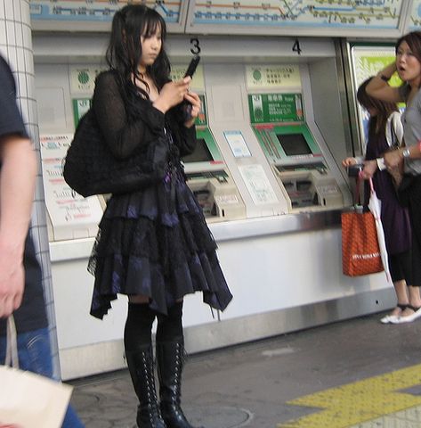 goth girl | by kaihooooo Japanese Goth Fashion, Goth Japanese Fashion, Japanese Goth, Goth Japanese, Goth Outfit, Goth Girl, Gothic Girls, Goth Outfits