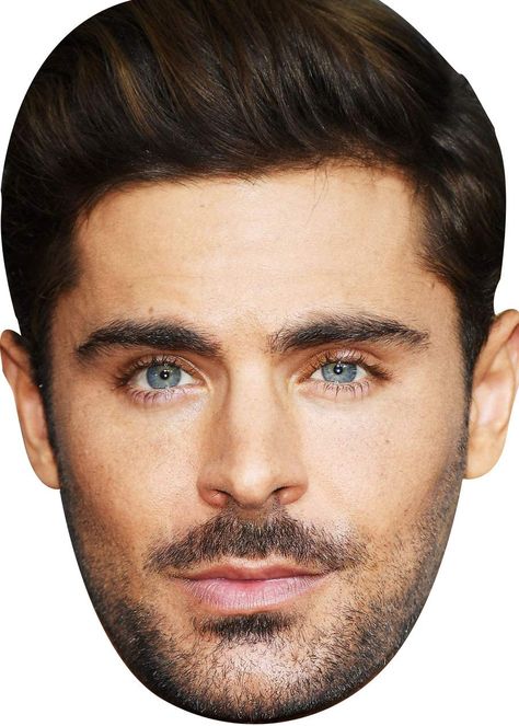 Celebrity Face Mask, Cardboard Mask, Hot Cake, Party Face Masks, Dress Amazon, Celebrity Photographers, Celebrity Faces, Practical Jokes, Zac Efron