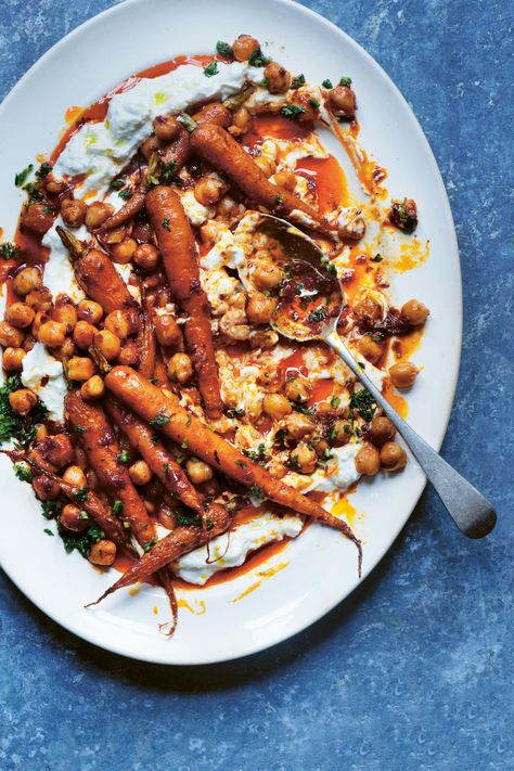 Carrots With Whipped Feta, Harissa Carrots, Recipes Using Beans, Carrot Dishes, Harissa Recipes, Pulses Recipes, Feta Recipes, Whipped Feta, Roasted Carrots