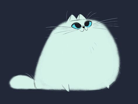 Daily Cat Drawings, Cat Drawing Sketches, Cat Doodles, Cats Tumblr, Tumblr Drawings, Cat Drawings, Cat Doodle, Cat Sketch, Drawing Faces