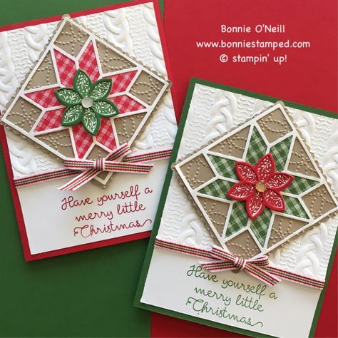 Patchwork Cards, Christmas Cards 2017, Quilt Cards, Sewing Christmas, Christmas Tree Quilt, Handmade Christmas Cards, Homemade Christmas Cards, Stampin Up Christmas Cards, Stampin Up Christmas