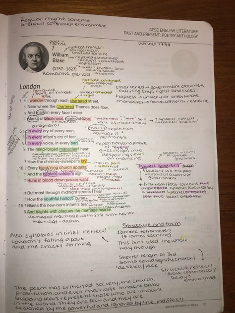 My annotations for the GCSE English Literature AQA Power and Conflict poems - London London Poem Analysis Gcse, London Poem Annotations, London Annotations, Poetry Anthology Gcse Annotations, London Poem Analysis, London Poem, Gcse Poetry Anthology, Quotes Inggris, English Literature Poems