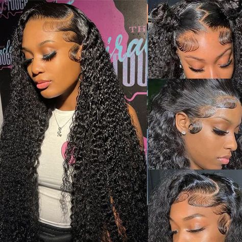 Deep Wave Lace Front Wigs, Frontal Wig Hairstyles, Curly Human Hair Wig, Lace Front Wigs Human Hair, Curly Lace Front Wigs, Deep Curly, Wigs Human Hair, Front Lace Wigs Human Hair, Hair Quality