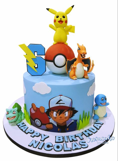 Pokemon Birthday Cake, Pokemon Birthday, Cake Decorating, Pokemon, Birthday Cake, Cake, Birthday