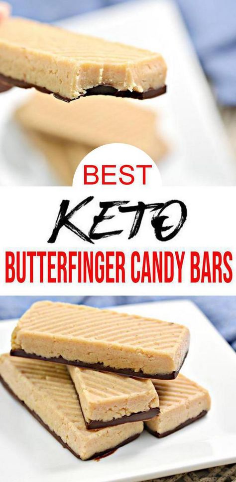 Keto Candy! EASY keto Butterfinger candy recipe for BEST chocolate candy for low carb diet. Copycat butterfinger keto candy recipe. BEST low carb chocolate recipe. Great keto snacks, keto desserts, keto candy, low carb desserts everyone will love. Perfect ketogenic diet beginners recipe to add to keto meal plan. Homemade not store bought keto snacks or keto desserts w/ these low carb chocolate candy bars. Simple, quick, tasty & delish keto #chocolate candy bars. #easyrecipe Keto Butterfinger, Primal Desserts, Cellular Healing, Fridge Food, Snacks Sweet, Low Carb Candy, Butterfinger Candy, Chocolate Recipes Easy, Keto Bars