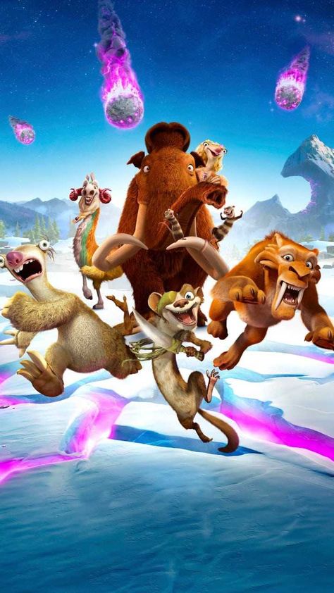 Ice Age Collision Course, Ice Age Movies, Helloween Wallpaper, 3d Cinema, Disney Hotstar, Blue Sky Studios, Dreamworks Movies, Disney Collage, Film Disney