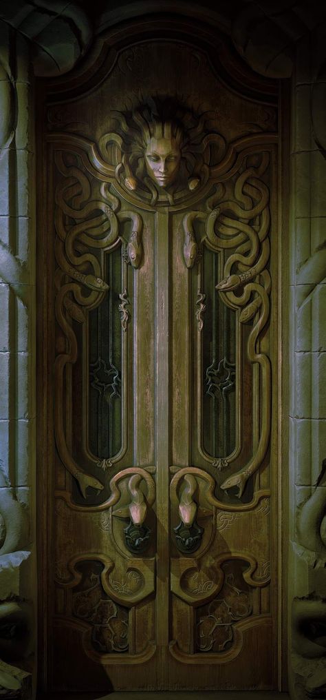 Art Nouveau Arquitectura, Door Art, Cool Doors, 다크 판타지, Unique Doors, Beautiful Doors, Art Nouveau Art, Nouveau Art, Door Knockers