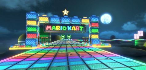 Mario Kart - AutoLooks Rainbow Road Mario Cart, Mario Wallpaper Laptop, Mario Kart Widget, Rainbow Road Mario Kart Wallpaper, Rainbow Road Mario Kart Aesthetic, Super Mario Rainbow Road, Mario Kart Rainbow Road, Rainbow Road Mario Kart, Mario Kart Party