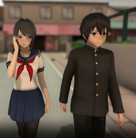 Senpai And Ayano, Ayano And Senpai, Ayano And Taro, Yandere Simulator Senpai, Ayano X Taro, Yan Chan, Yendere Simulator, Ayano Aishi, Hex Girls