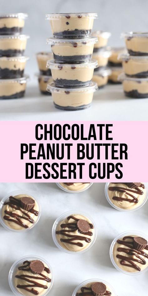 Chocolate Peanut Butter Dessert, Cake Me Home Tonight, Mini Peanut Butter Cups, Peanut Butter Dessert, Peanut Butter Cream, Chocolate Peanut Butter Desserts, Dessert Cups Recipes, Mason Jar Desserts, Mini Dessert Cups