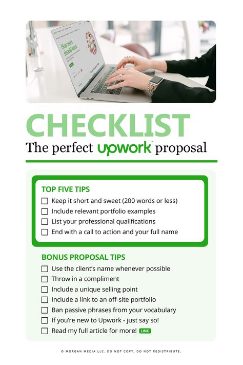 Upwork Proposal Sample: 11 Tips From a $600k Freelancer [Printable Checklist] Work Proposal Ideas, Upwork Proposal Template, Upwork Profile Sample, Upwork Tips, Business Proposal Examples, Work Proposal, Upwork Profile, Resume Advice, Research Proposal Example