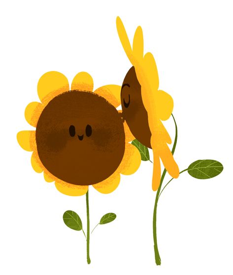 Sunflower Illustration, Sunflower Drawing, Symbol Of Love, Kunst Inspiration, Sunflower Wallpaper, Favorite Flower, A Symbol, الرسومات اللطيفة, In Bloom