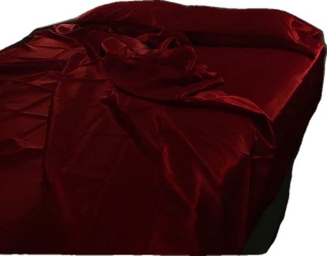 Red Silk Sheets, Red Bed Sheets, Satin Bedsheets, Silk Sheet Set, Red Bed, Silk Sheets, Blood Art, Satin Bedding, Satin Sheets