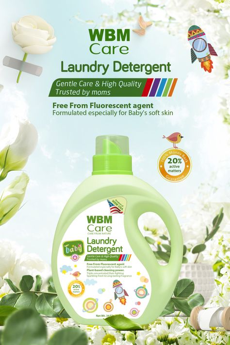 Detergent Poster Design, Laundry Detergent Packaging Design, Detergent Ads, Laundry Ads, Laundry Detergent Ads, Detergent Design, Homemade Hand Soap, Organic Detergent, Detergent Product