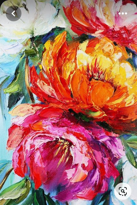 Oil Flower Painting, Colorful Peonies, Bouquet Colorful, Art Bouquet, Abstract Paintings On Canvas, Modern Artwork Abstract, Flower Bunch, Abstract Flower Art, Abstract Floral Art