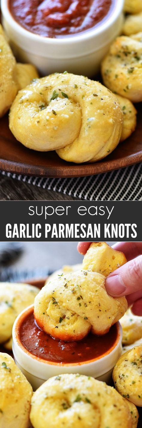 Cheese Knots, Parmesan Knots, Garlic Parmesan Knots, Asian Food Recipes, Savory Baking, Cheese Rolls, Healthy Bread Recipes, Skillet Dishes, Garlic Knots