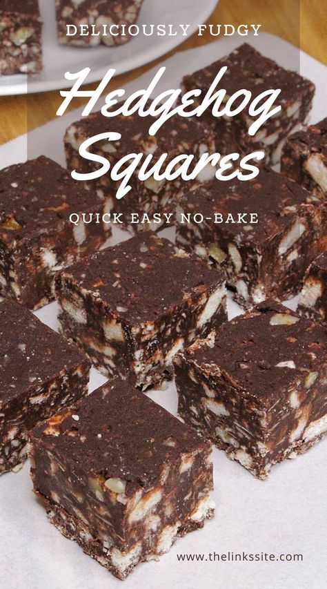 Get ready to fall head over heels for these Fudgy Hedgehog Squares! This recipe guarantees all the mouthwatering flavor of your favorite hedgehog treat, but with way less effort! With just one bowl and 5 simple ingredients, you'll be indulging in pure bliss in no time! #DeliciousDelights #QuickAndEasyRecipes #ChocolateLovers #SweetToothSatisfaction #DessertHeaven Hedgehog Treats, Easy Microwave Fudge, 2 Ingredient Fudge, Hedge Hog, Microwave Fudge, Fudge Recipes Easy, Square Recipes, Cookie Bar, Chocolate Squares