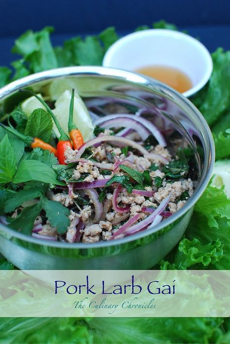 Thai Minced Pork, Pork Salad Recipes, Larb Salad, Pork Larb, Larb Gai, Larb Recipe, Thai Pork, Vietnamese Pork, Minced Pork