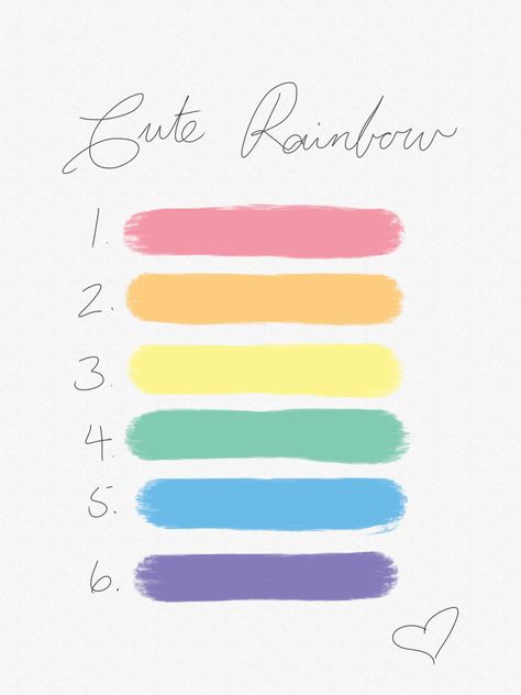 Here is a cute rainbow color palette that I madecolorpalette colorscheme rainbow aesthetic rainbowaesthetic Bright Colorful Dining Room, 5 Color Rainbow Palette, Pink Rainbow Color Palette, Benjamin Moore Rainbow Palette, Color Rainbow Aesthetic, Rainbow Pallete Colour, Rainbow Moodboard Aesthetic, Rainbow Colors Palette, Soft Rainbow Color Palette