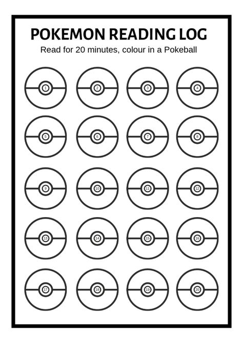 FREE Printable: Pokemon Reading Log Free Printable Pokemon, Beach Coloring Pages, Book Review Template, Star Coloring Pages, Floral Cross Stitch Pattern, Reading Habits, Reading Goals, Pokemon Coloring, Reading Log