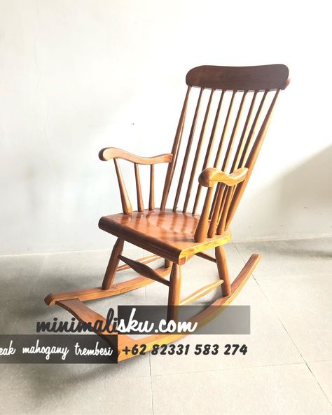 Kursi goyang jos kayu jati Random Furniture, Rocking Chair, Furniture, Home Decor