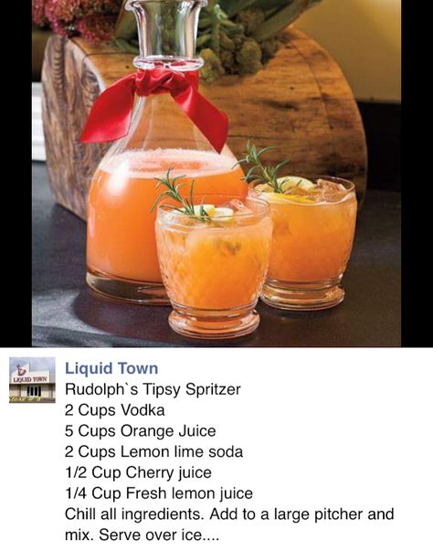 Photo - Google Photos Drinks For Christmas, Xmas Cocktails, Festive Holiday Cocktails, Ciroc Vodka, Cherry Liqueur, Popular Food, Lemon Lime Soda, Fancy Drinks, Festive Drinks