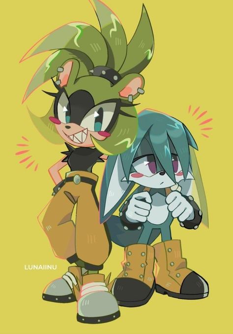 Surge And Kit, Green Gang, Classic Sonic, Sonic Funny, Sonic Fan Characters, Sonic Franchise, Steven Universe Fanart, Sonic And Shadow, Sonic Fan Art