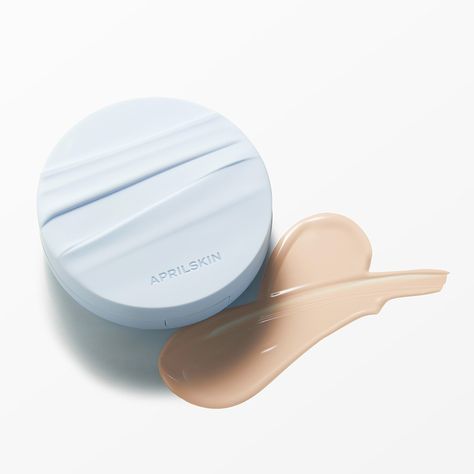 April Skin Glowing Matte Cushion 12g*2ea | OLIVE YOUNG Global Hair Strengthening Mask, Cushion Packaging, April Skin, Oily Sensitive Skin, Eyebrow Eyeshadow, Olive Young, Blush Contour, Skin Glowing, Cosmetic Design