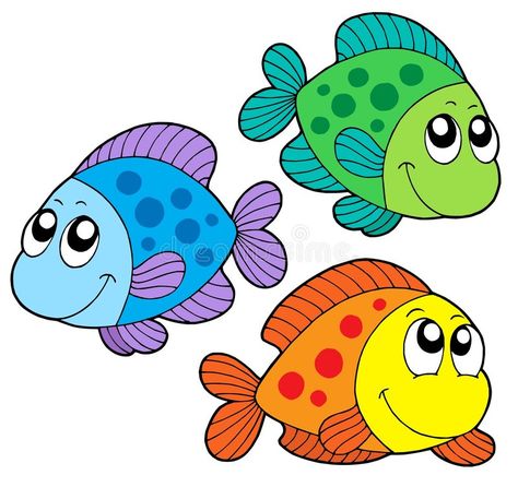 Cute color fishes. Vector illustration #Sponsored , #SPONSORED, #sponsored, #color, #Vector, #fishes, #Cute Doodling Patterns, Fish Drawing For Kids, Cute Fishes, Hunting Ideas, Lab Science, Spot Painting, Cartoon Sea Animals, Fish Clipart, Easy Drawing Steps