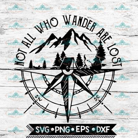 Camping Stencils, Compass Painting, Cartoon Mountains, Boat Icon, Camping Svg, All Who Wander, Sublimation Files, Mental Training, Tattoo Sleeve Designs