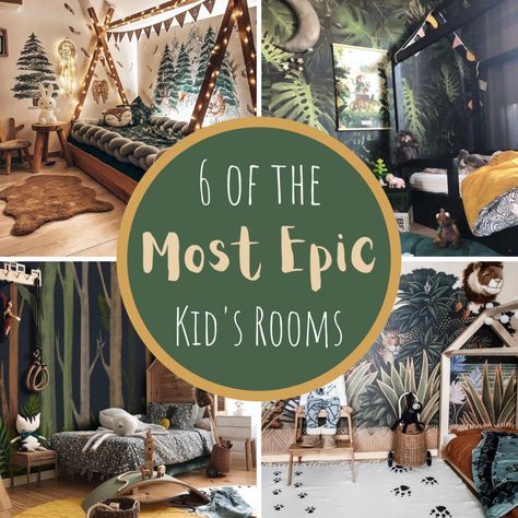 Toddler Boys Bedroom Themes, Boys Jungle Bedroom, Jungle Boys Room, Jungle Bedroom Kids, Jungle Bedroom Theme, Jungle Bedroom Decor, Jungle Theme Rooms, Kids Jungle Room, Jungle Bedroom