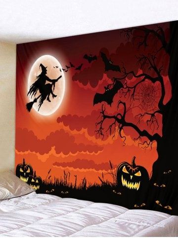 Cheapest and Latest women & men fashion site including categories such as dresses, shoes, bags and jewelry with free shipping all over the world. Halloween Mural, Witch Print, Night Witches, Witch Pumpkin, Adornos Halloween, Halloween Tattoo, Dekor Diy, Tapestry Wall Art, Halloween Orange