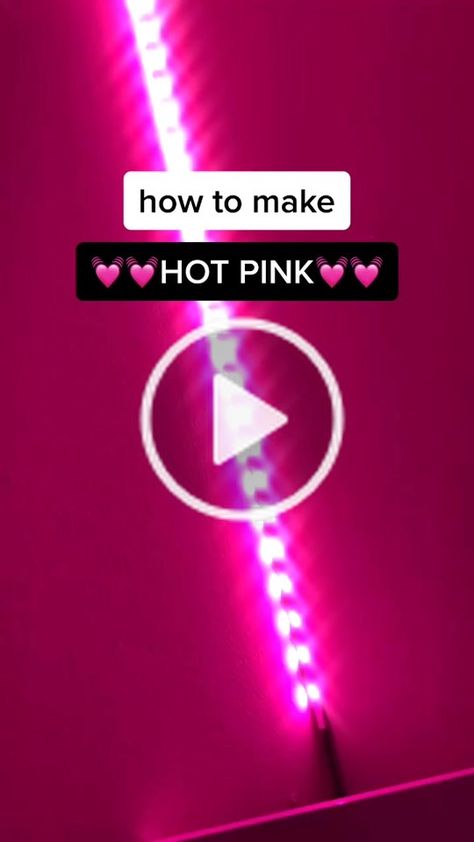 Led Lights Colors😍✨ (@ledlights.colors) has created a short video on TikTok with music A.M.. | Hot Pink💓 ps: In some videos (not all) we're gonna start giving hints about us!✨ #foryou#fyp#hotpink#ledlights | how to make | 💓💓HOT PINK💓💓 | red up 34 | ... Hot Pink Bedroom Aesthetic Preppy, Hot Pink Led Lights Diy, How To Make Hot Pink Led Lights, How To Make Pink Led Lights, Preppy Led Light Colors, Hot Pink Led Lights, Pink Led Lights Bedroom, Pink Led Lights Aesthetic, Hot Pink Bedroom Aesthetic