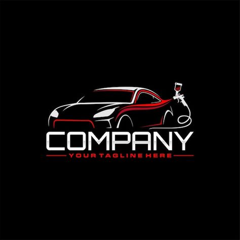 Vector auto paint car logo | Premium Vector #Freepik #vector Mahindra Logo, Car Symbol, Automotive Logo Design, Painting Logo, Auto Paint, Wheel Logo, Logo Colors, Auto Body Shop, Logo Car