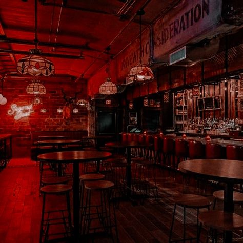 Smoky Bar Aesthetic, Pubs Aesthetic, Karaoke Bar Aesthetic, Bar Astethic, Dark Bar Aesthetic, Goth Bar, Neon Rouge, Underground Bar, Bar Aesthetic