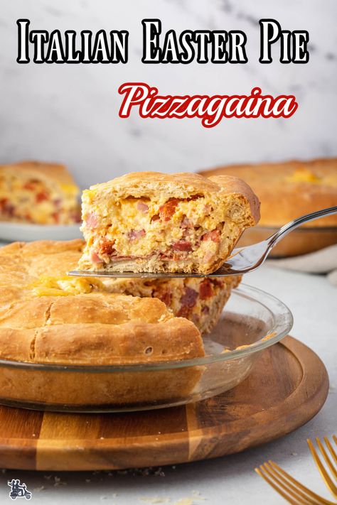 Pizzagaina Recipe, Easter Meat, Homemade Pie Dough, Italian Pie, Savoury Pastry Recipe, Italian Easter Pie, Pizza Dough Ingredients, Italian Easter Bread, Easter Foods