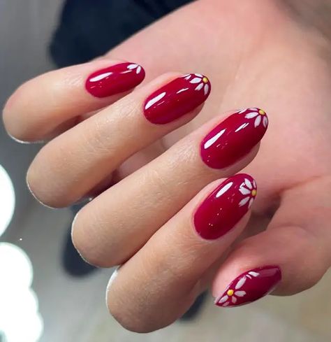 Stunning Red Nail Designs That Will Make Heads Turn Red Nails Spring Design, Nail Art On Red Polish, Cute Red Summer Nails, Simple Red Nail Art, Red Spring Nails 2024, Red Gel Nail Designs, Cute Red Nail Designs, Red Nail Polish Ideas, Nail Gelish Design