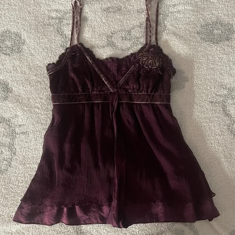 on hold
bebe flowy tank top

*shipping again on... - Depop Dark Purple Clothes, Purple Clothes Aesthetic, Flowy Tops Summer, Purple Clothes, Pretty Shirts, Clothes Aesthetic, Student Fashion, Flowy Tank Tops, Flowy Tank