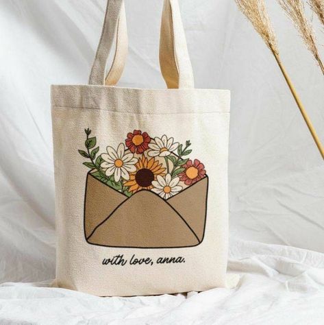 Fabric Paint Designs On Bag, Diy Tote Bags Painting, Painting Ideas On Canvas Bag, Tote Bag Designs Paint, Tote Bag Design Painting, Cute Tote Bag Design Paint, Tote Bag Painting Aesthetic, Creative Tote Bag Design Ideas, Tote Bags Painting Ideas