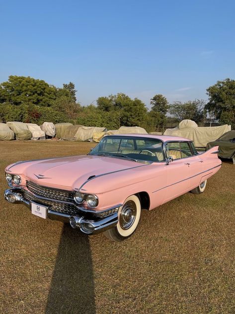 Cadillac Series 62, 1959 Cadillac, Inside Car, Old Vintage Cars, Vintage Sports Cars, Pink Cadillac, Car Goals, Pink Car, Classy Cars