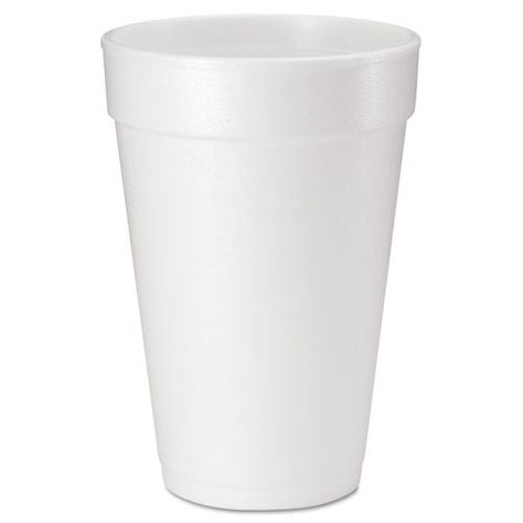 Insulated foam keeps beverages at proper serving temperature on the inside and keeps hands comfortable on the outside. Good for hot and cold beverages. One-piece construction reduces chance of leaks. Cup Type: Hot/Cold; Capacity (Volume): 16 oz; Material(s): Foam; Color(s): White.Features: For hot and cold beverages. Keeps beverages at proper serving temperature on inside and keeps hands comfortable on the outside. One-piece construction reduces chance of leaks. Foam Cups, Drinking Cup, Cold Beverages, Dart, Household Essentials, Food Containers, Cold Drinks, Drinks, White