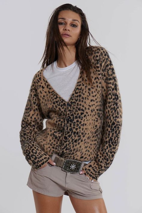 New Arrivals Womenswear | Jaded London – Page 4 Crochet Hoodies, Crochet Hoodie, Leopard Cardigan, Winter Outwear, Leopard Print Cardigan, Leopard Sweater, Sweater Season, Cute Cardigans, Jaded London