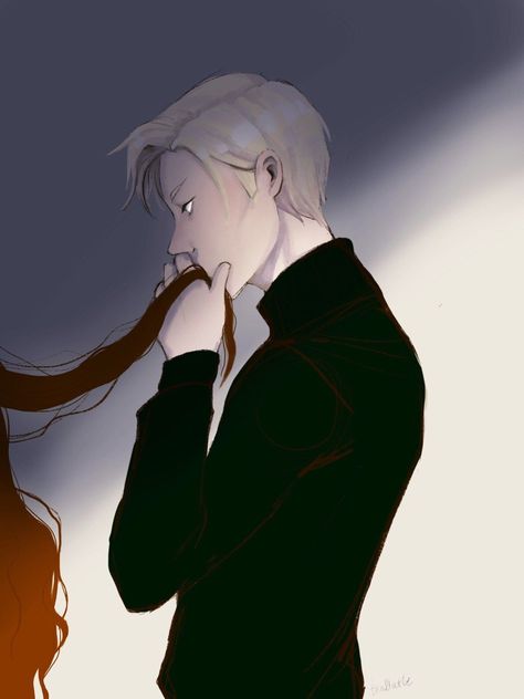 Chan Fanart, Scorpius And Rose, Glume Harry Potter, Draco Malfoy Fanart, Dramione Fan Art, Draco And Hermione, Tom Felton Draco Malfoy, Harry Potter Ships, Draco Harry Potter