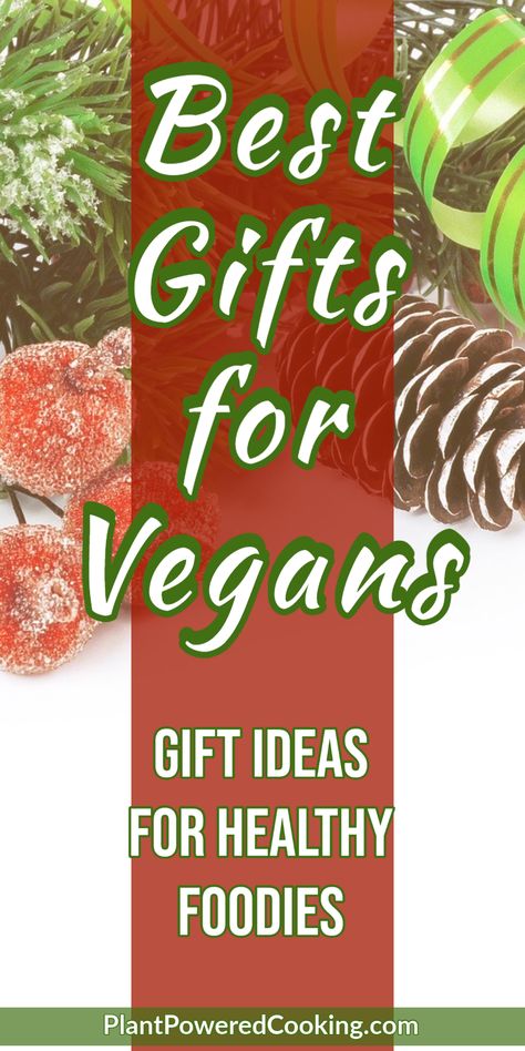 Awesome vegan gift ideas for Christmas! A list of the best gifts for healthy foodies and home cooks, with something for everyone. All gifts are less than $100 and extremely thoughtful. Also included: amazing ideas for gift baskets that wow. Give them a great gift for the home that makes every day feel a bit more special! #VeganGifts #VeganGiftIdeasChristmas #ChristmasGiftIdeas #VeganChristmas #Christmas #HolidaysAtHome Gifts For Vegans Christmas, Vegan Gifts Ideas, Vegan Gift Basket Ideas, Ideas For Gift Baskets, Vegan Food Gifts, Vegan Gift Basket, Gifts For Vegans, Vegan Gift Ideas, Vegan Christmas Gifts