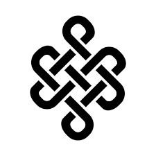 Endless Knot Tattoo, Buddha Symbols, Love Symbol Tattoos, Infinity Symbol Tattoo, Dot Painting Tools, Mystical Tattoos, Endless Knot, Knot Tattoo, Buddhist Symbols